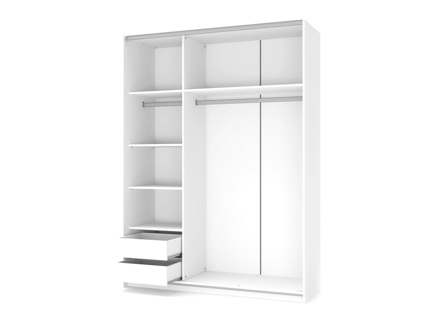 Dulap Cirveso 110 (Stejar Sonoma + Alb lucios)
