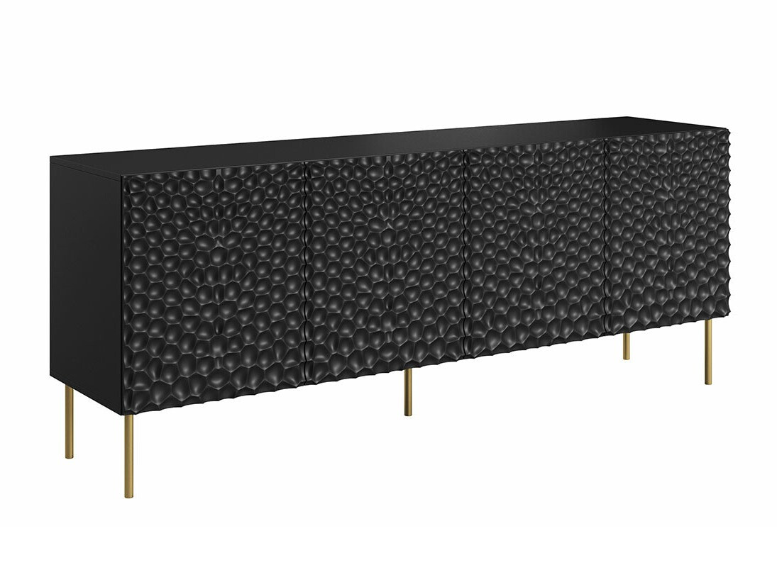 Bufet Charlotte 170 (Negru + Auriu)