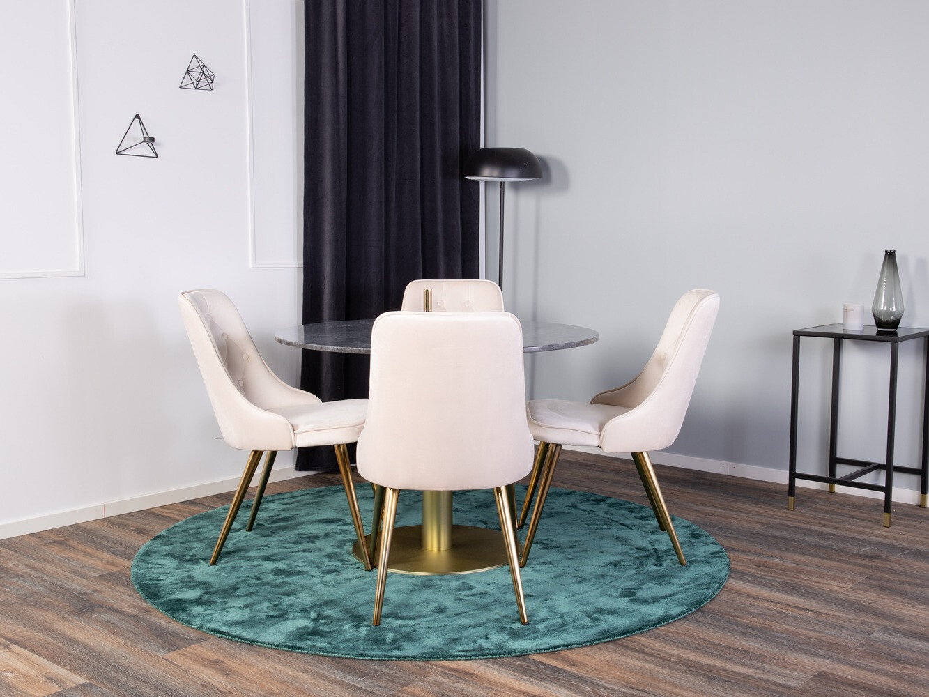 Set de mese Dallas 370 (Bej + Alamă)