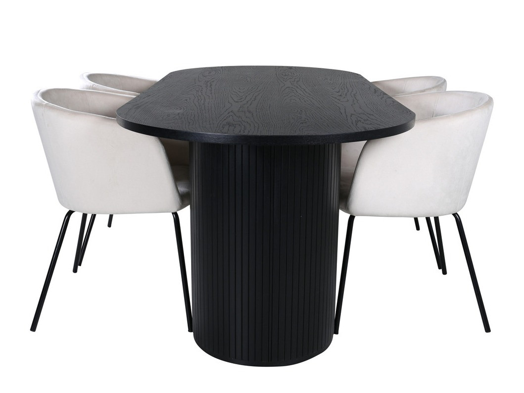 Set de mese Dallas 3313 (Negru + Bej)