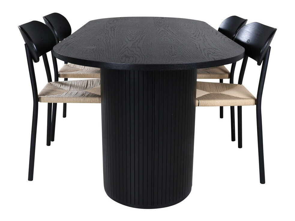 Set de mese Dallas 3314 (Negru + Maro deschis)