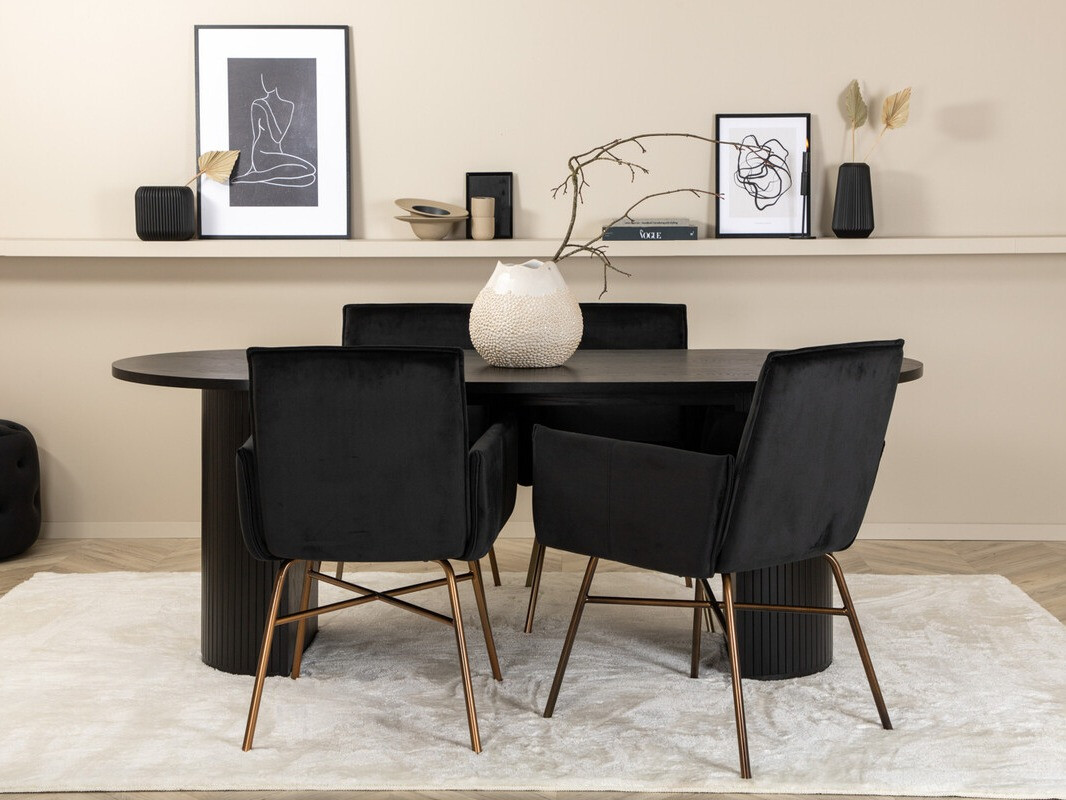 Set de mese Dallas 3315 (Negru + Cupru)