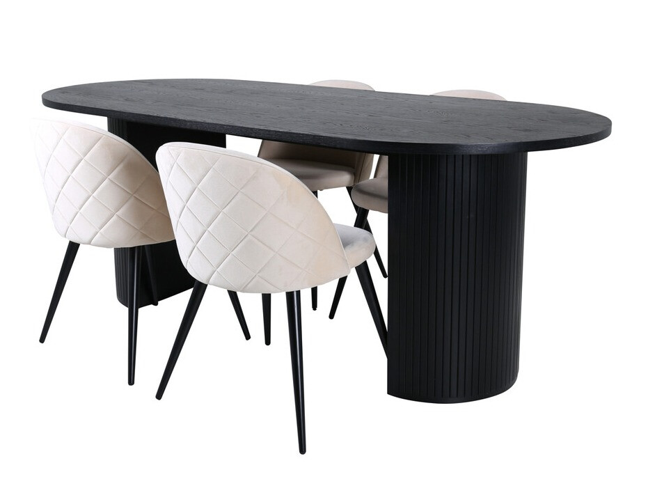 Set de mese Dallas 3321 (Negru + Bej)