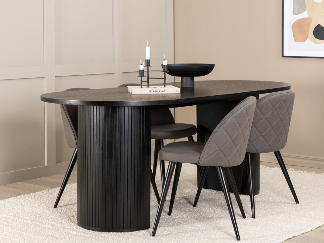 Set de mese Dallas 3321 (Negru + Gri)