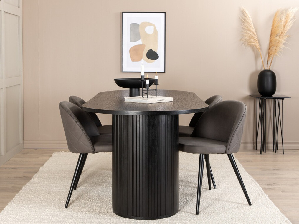 Set de mese Dallas 3321 (Negru + Gri)