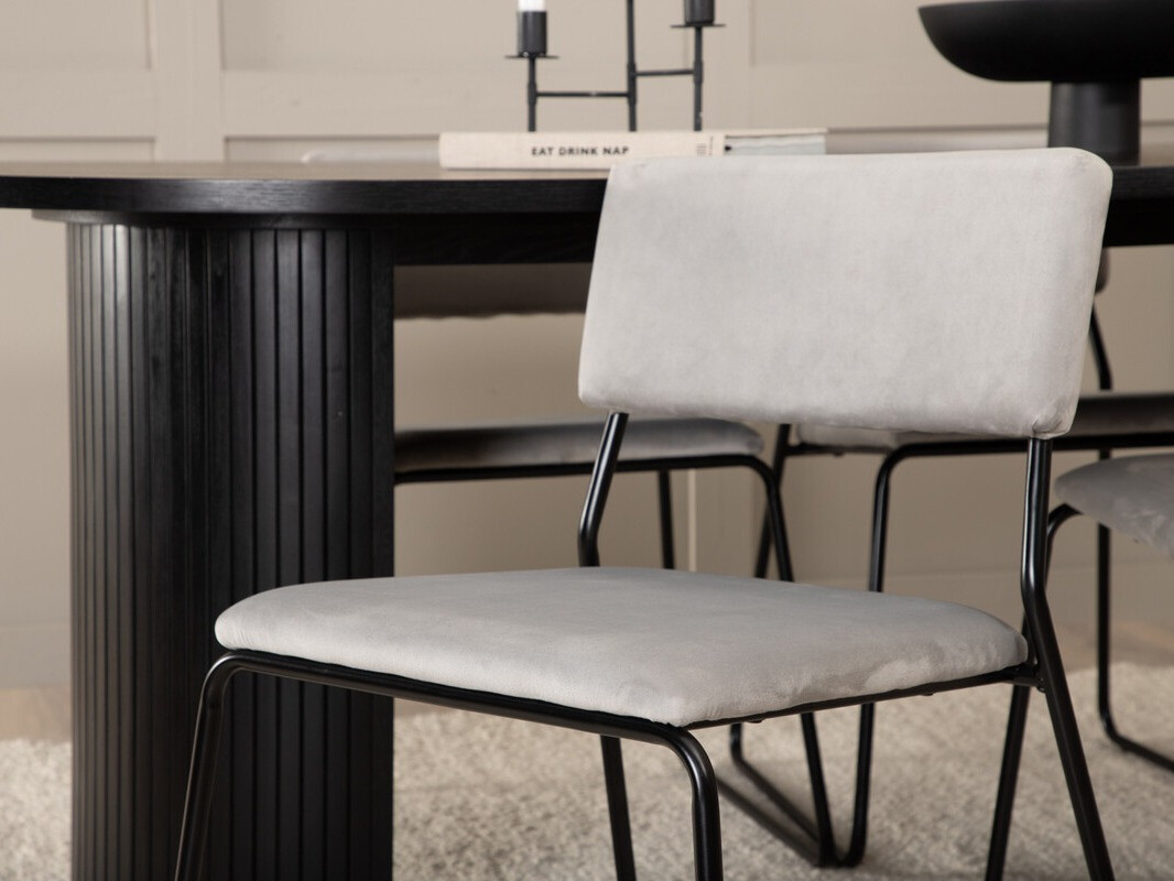 Set de mese Dallas 3322 (Negru + Gri deschis)