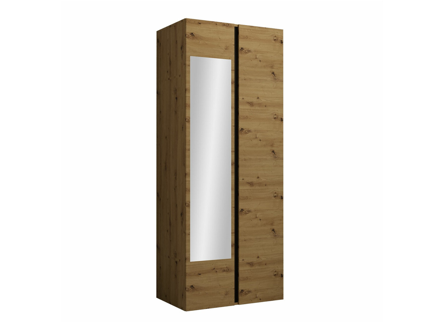 Dulap Pinis I (Stejar artizan + Negru)