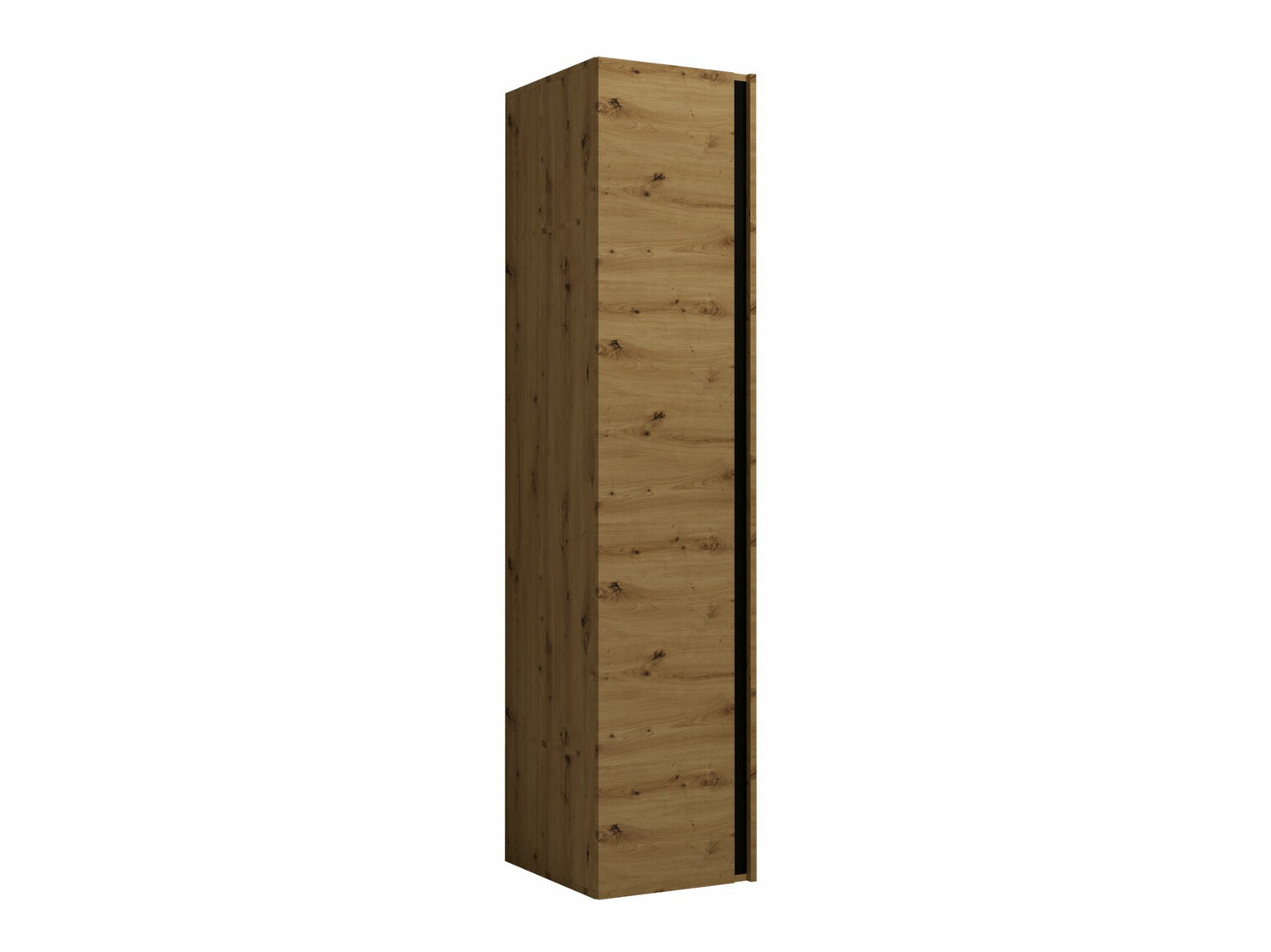 Dulap Pinis II (Stejar artizan + Negru)