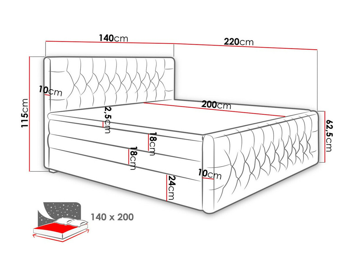 Pat boxspring Florum (Trinity 16)