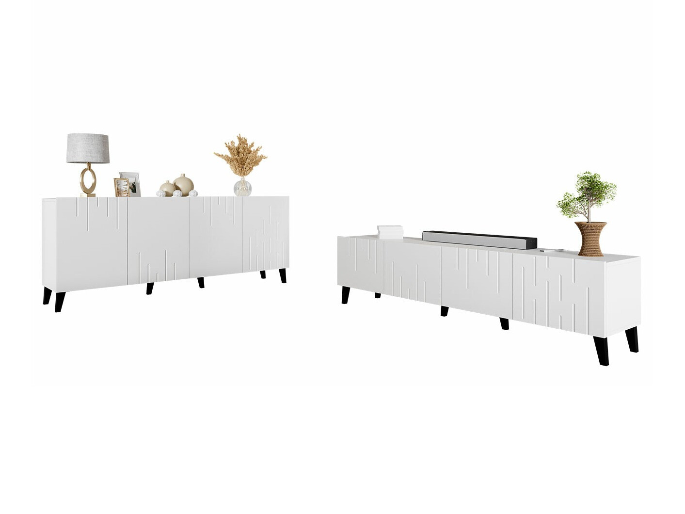 Set de living Charlotte 212 (Alb)