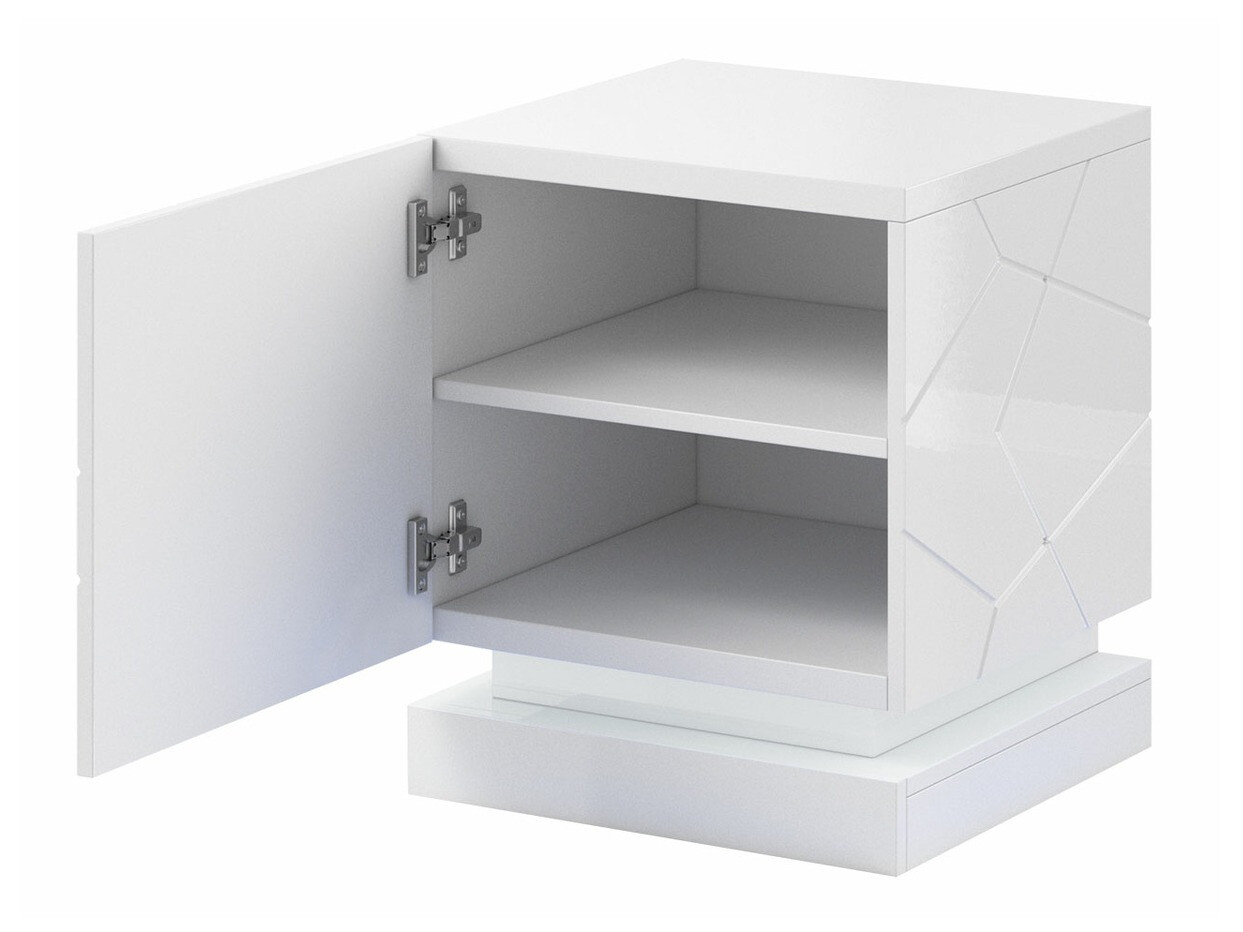 Set noptiere Linar (Alb + Alb lucios)