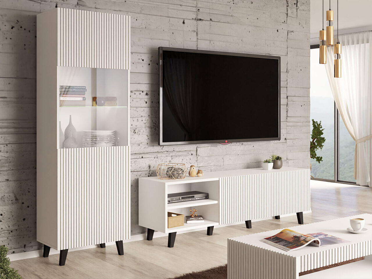 Set de living Dicto I (Alb)