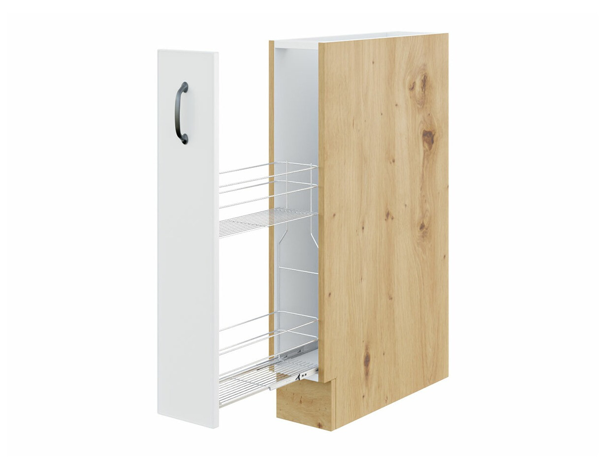 Dulap modular cu coș extensibil Retro White 101