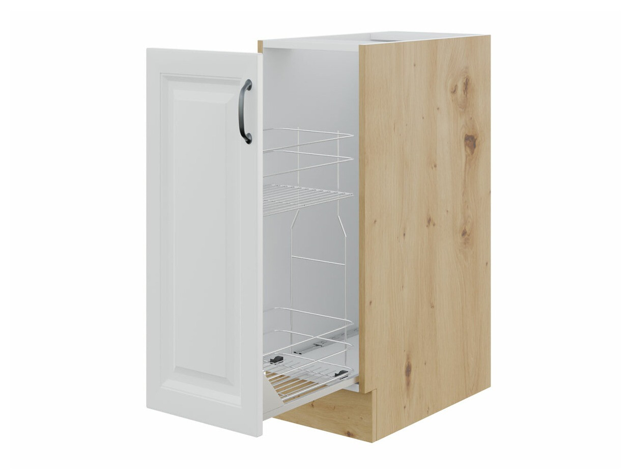 Dulap modular cu coș extensibil Retro White 102