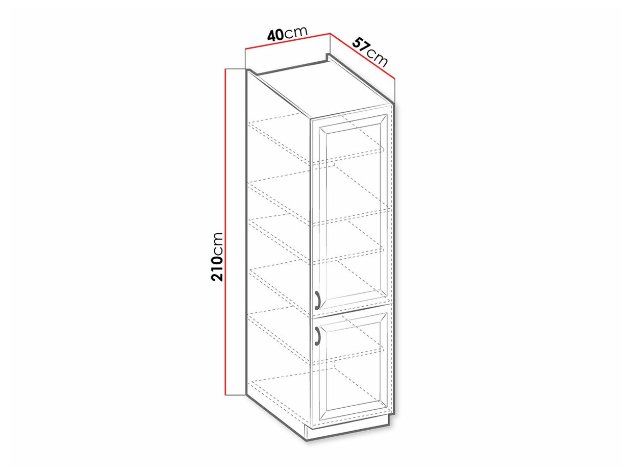Dulap modular cu uși Retro White 104