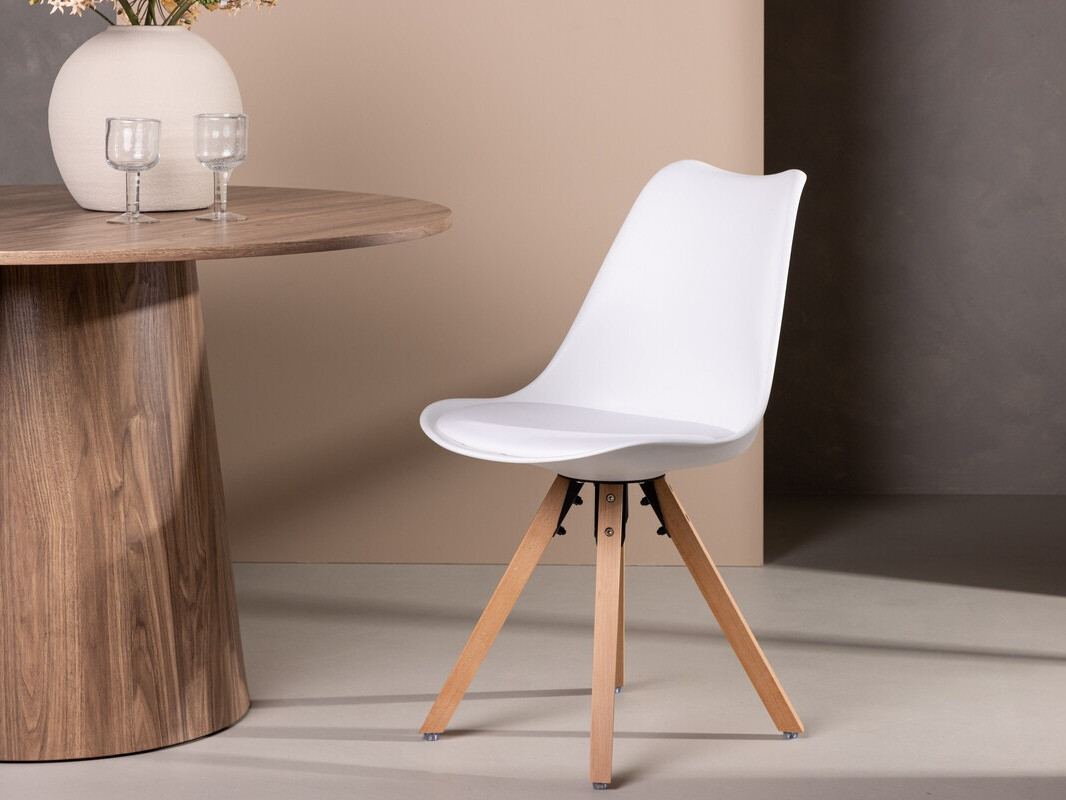 Scaun Dallas 3478 (Alb + Maro deschis)