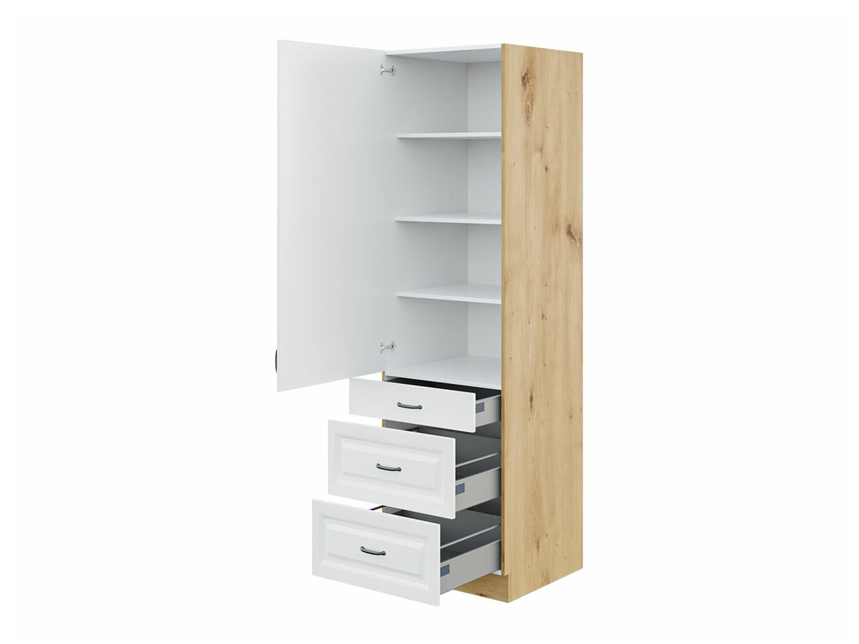 Dulap modular cu sertar și uși Retro Grey 114