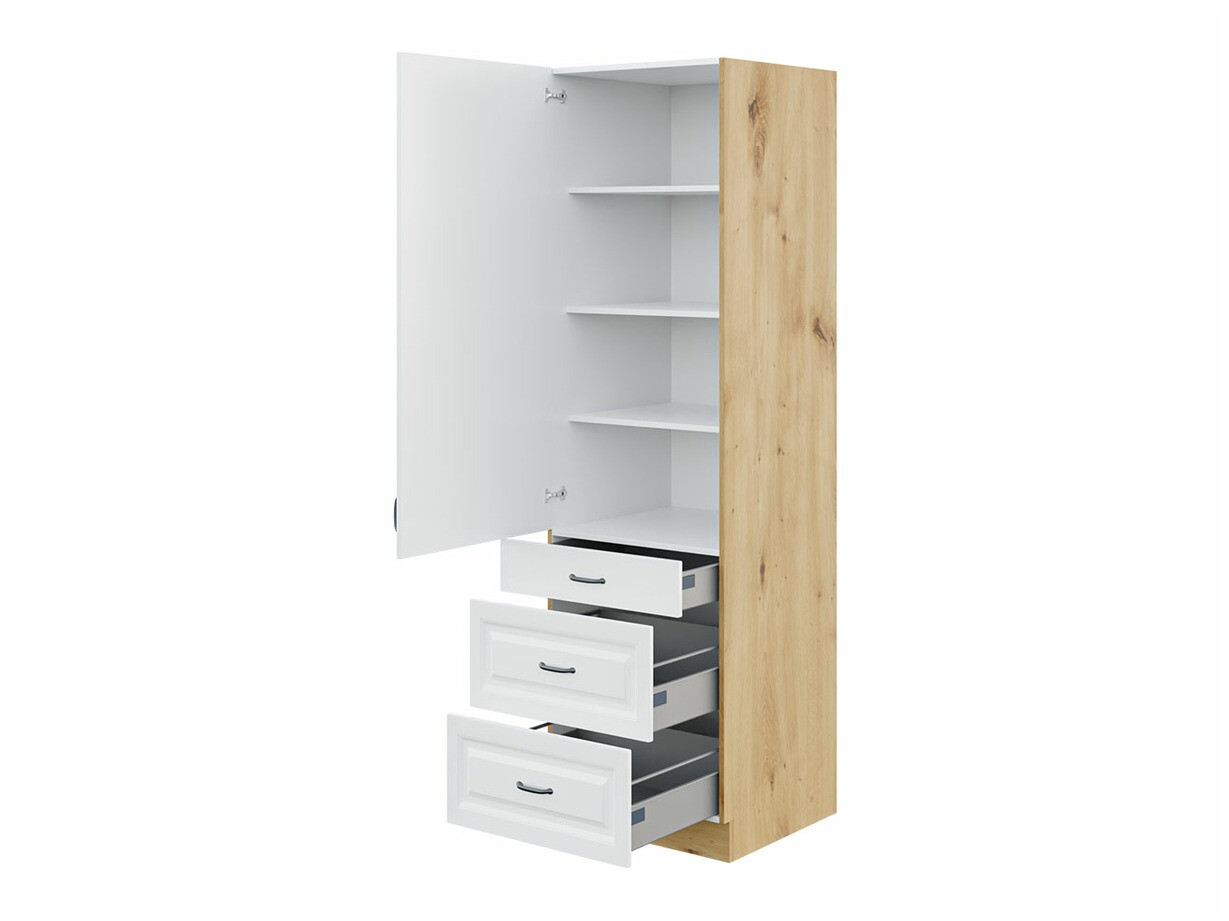 Dulap modular cu sertar și uși Retro White 114