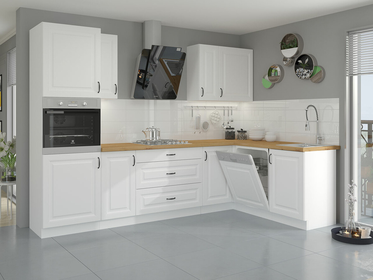 Dulap modular cu sertare Retro White 120