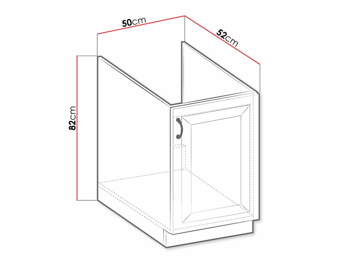 Dulap modular cu uși pentru chiuvetă Retro White 106