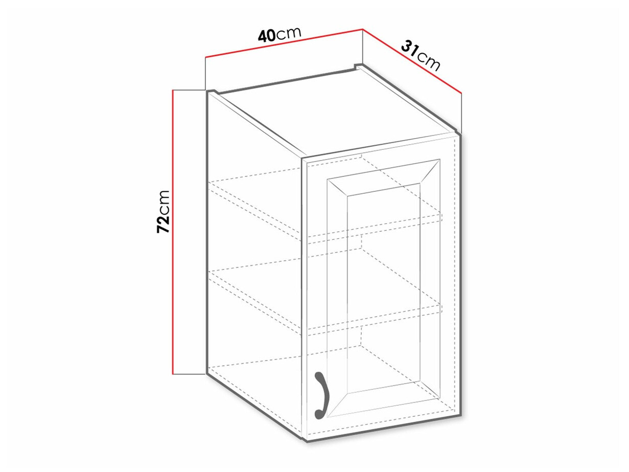 Dulap de perete modular Retro White 126