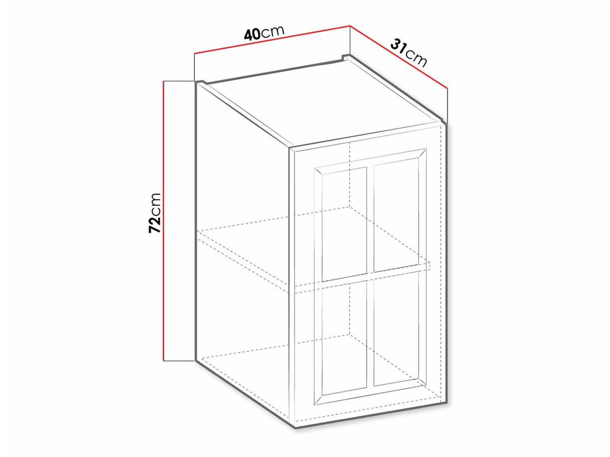 Dulap de perete modular Retro White 128