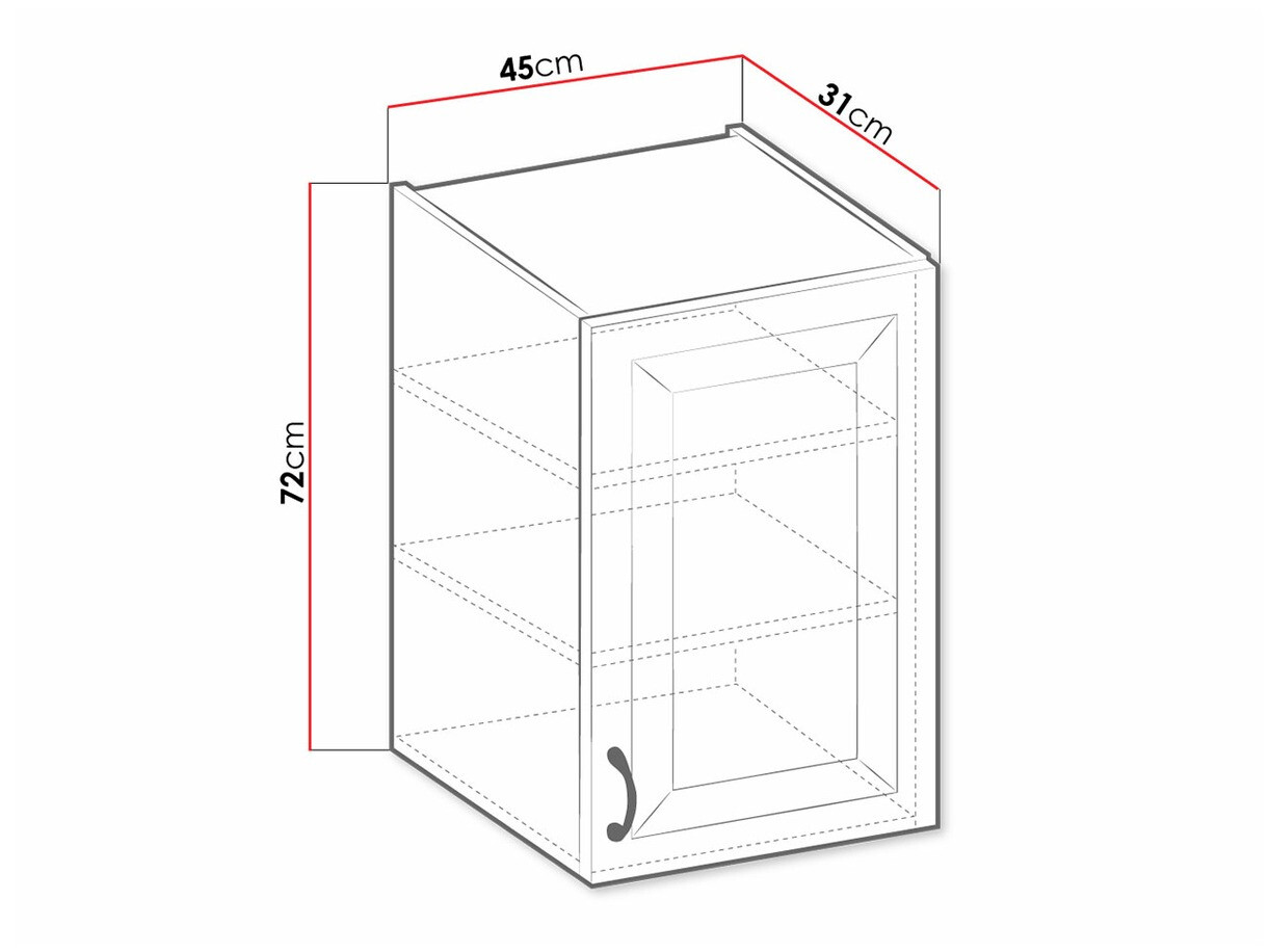 Dulap de perete modular Retro White 130