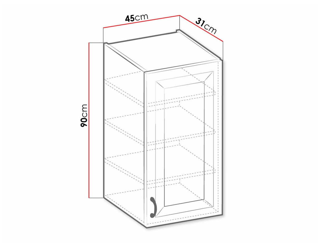 Dulap de perete modular Retro White 131