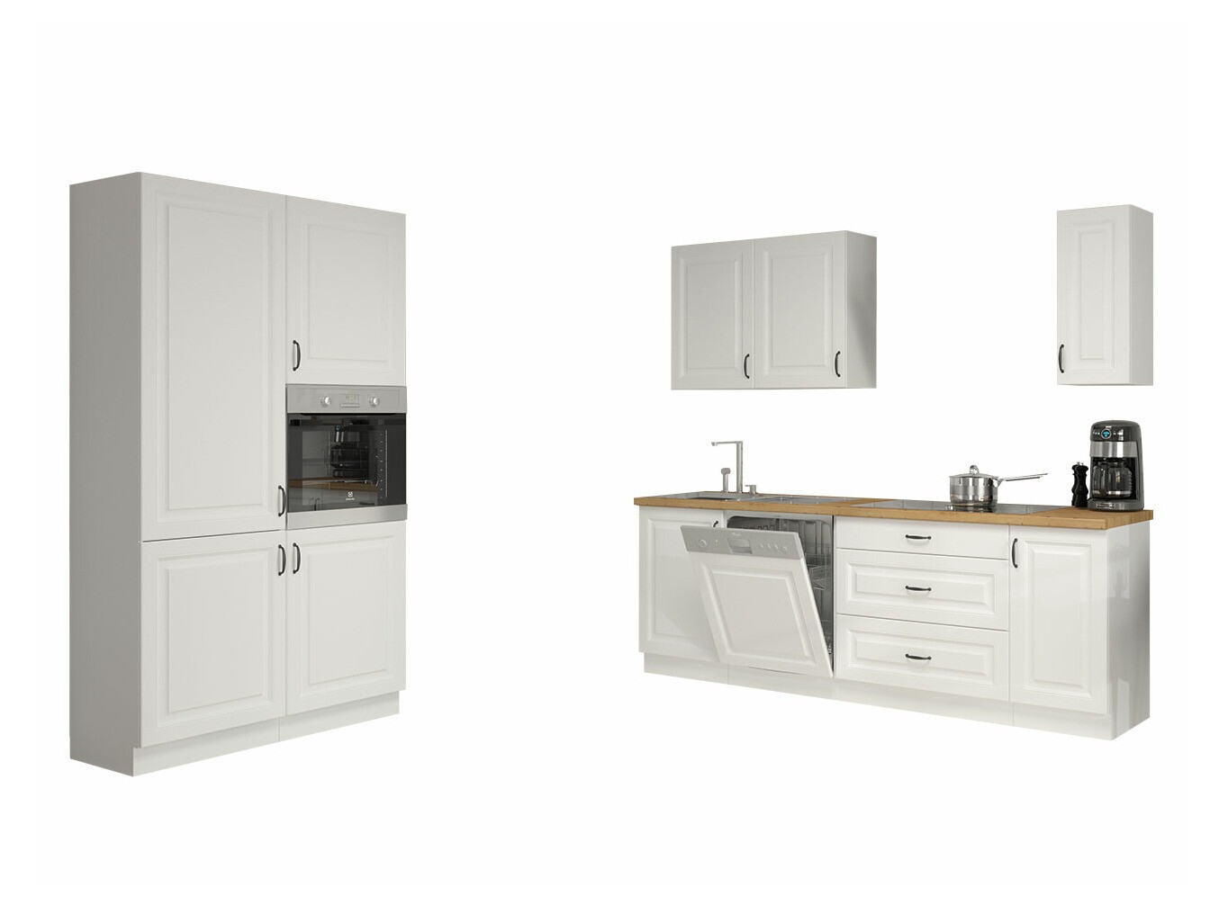 Set de bucătărie modular Retro White 149