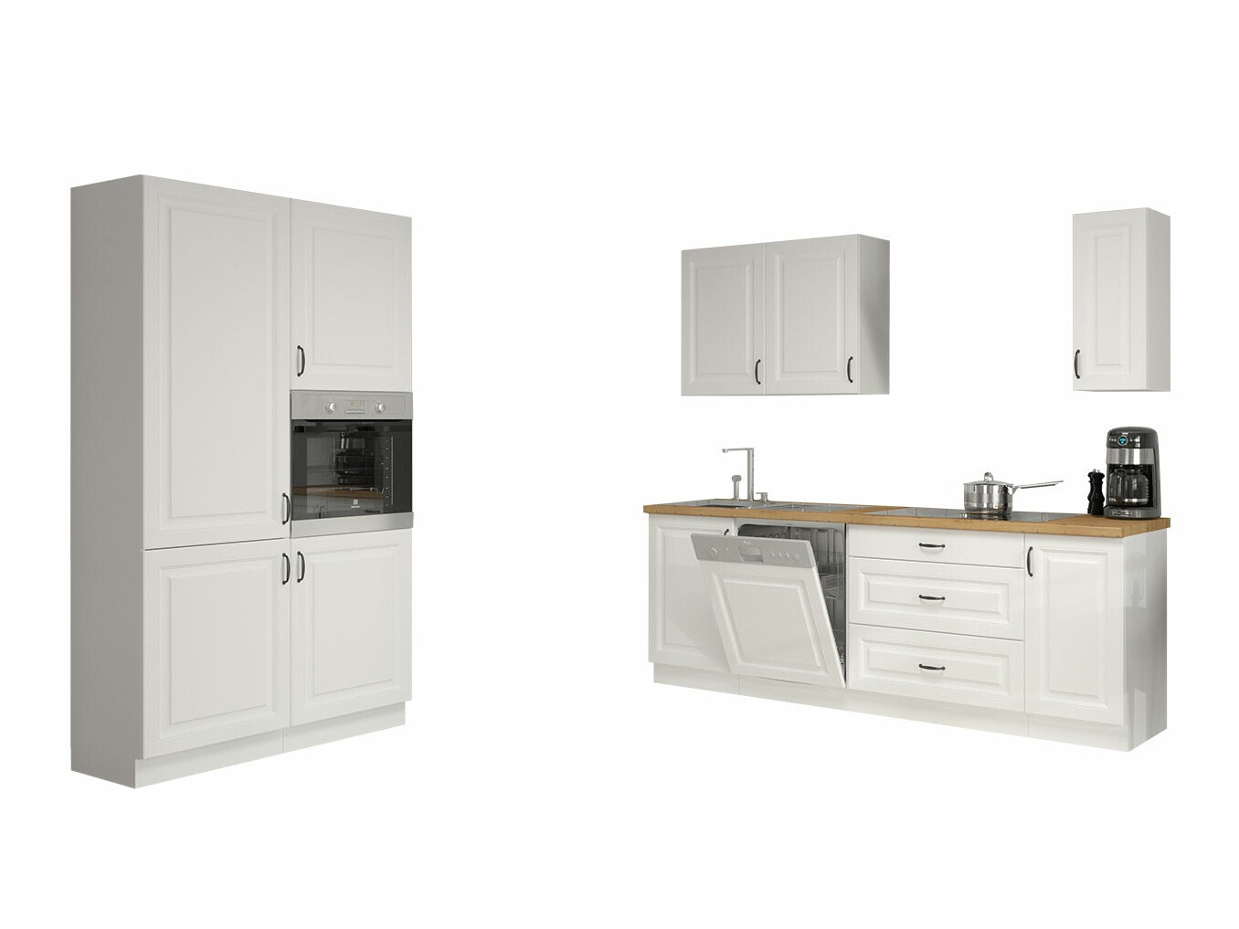 Set de bucătărie modular Retro White 149
