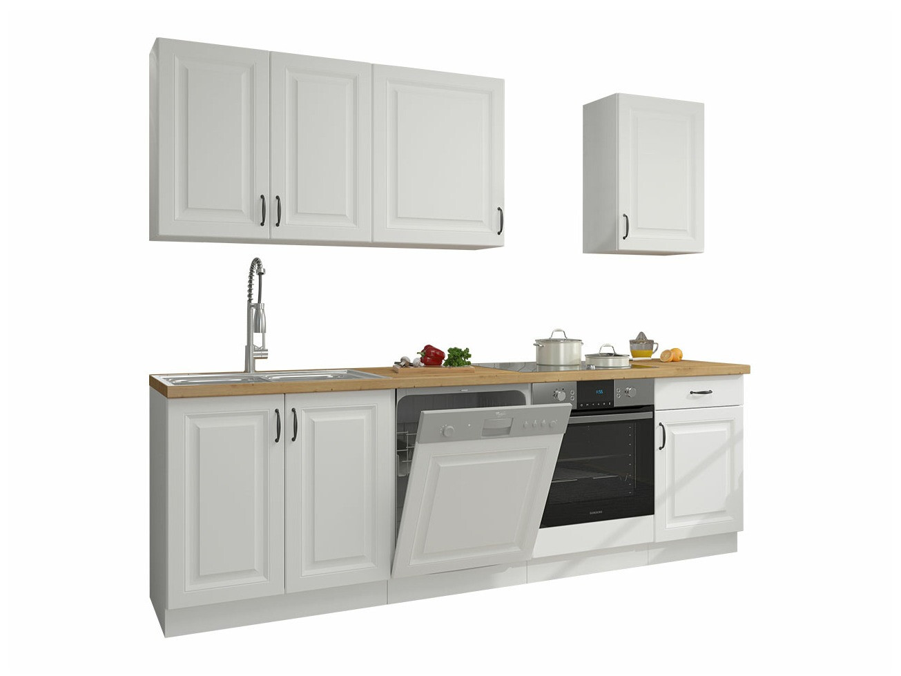 Set de bucătărie modular Retro White 150