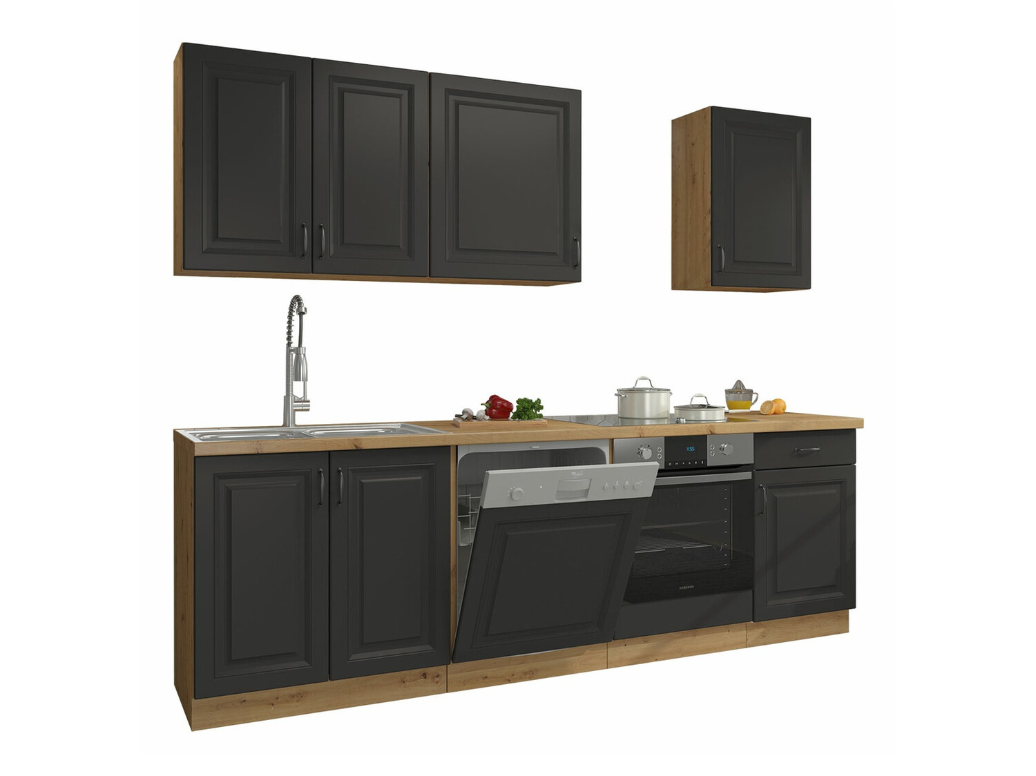Set de bucătărie modular Retro Grey 150