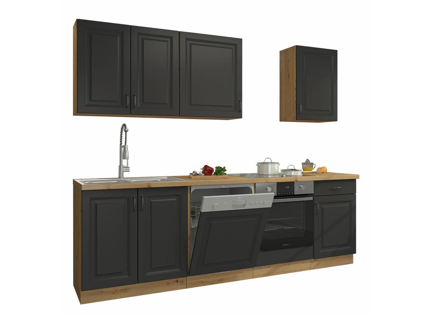 Set de bucătărie modular Retro Grey 150