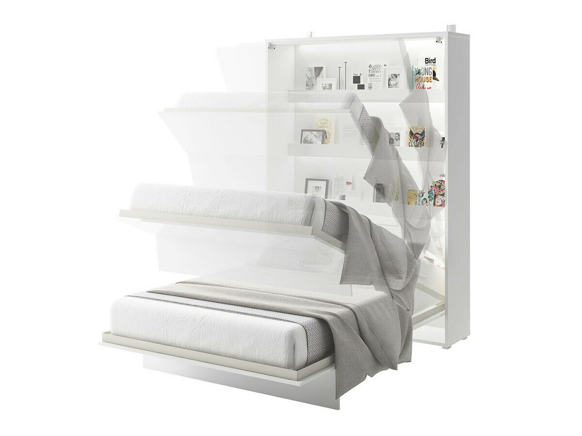 Set de mobilier Concept Pro Lenart XI (Alb lucios + Alb)