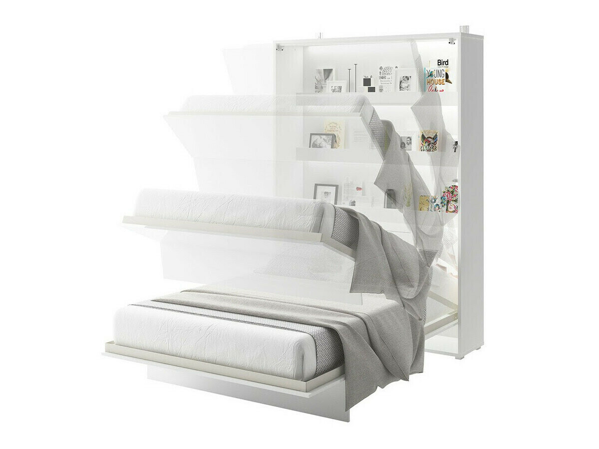 Set de mobilier Concept Pro Lenart XI (Alb lucios + Alb)
