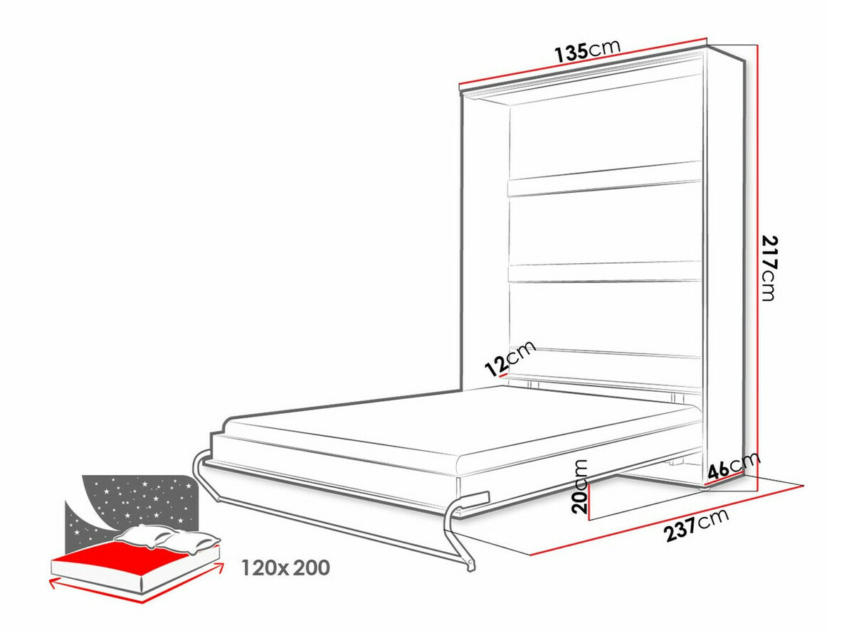 Set de mobilier Concept Pro Lenart XI (Alb)