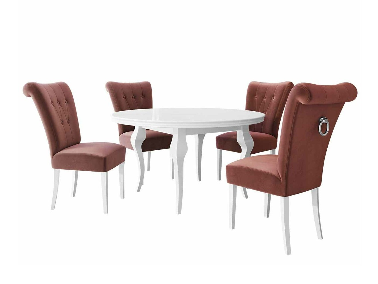 Set de mese Racine 143 (Alb + Magic Velvet 2258)