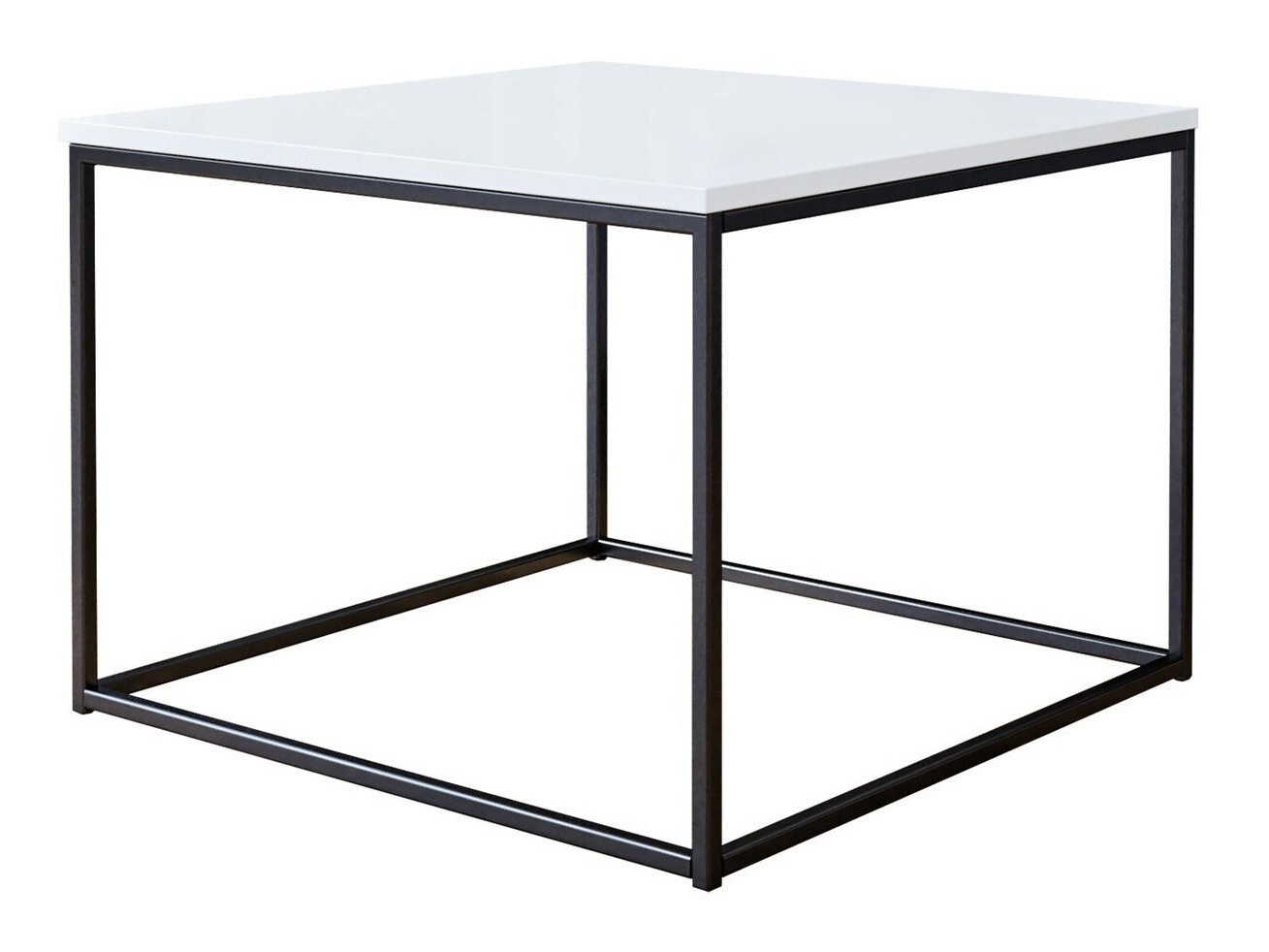 Măsuță de cafea Germantown 105 (Negru mat + Alb lucios)