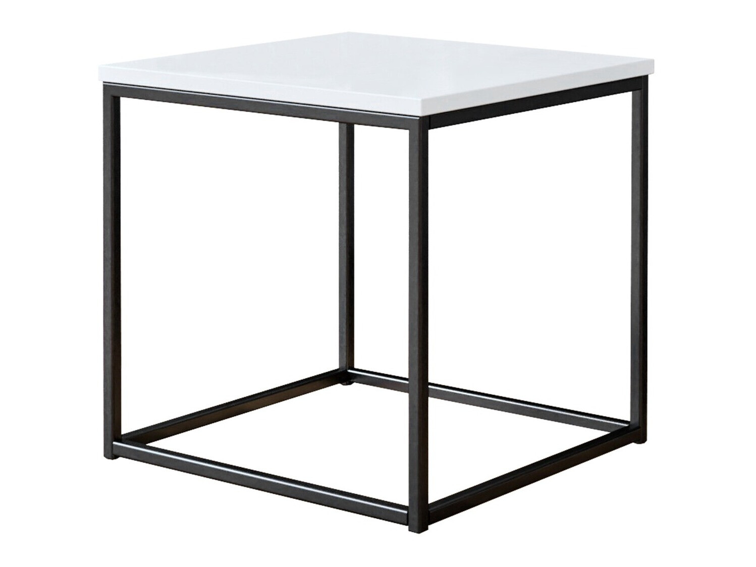 Măsuță de cafea Germantown 106 (Negru mat + Alb lucios)
