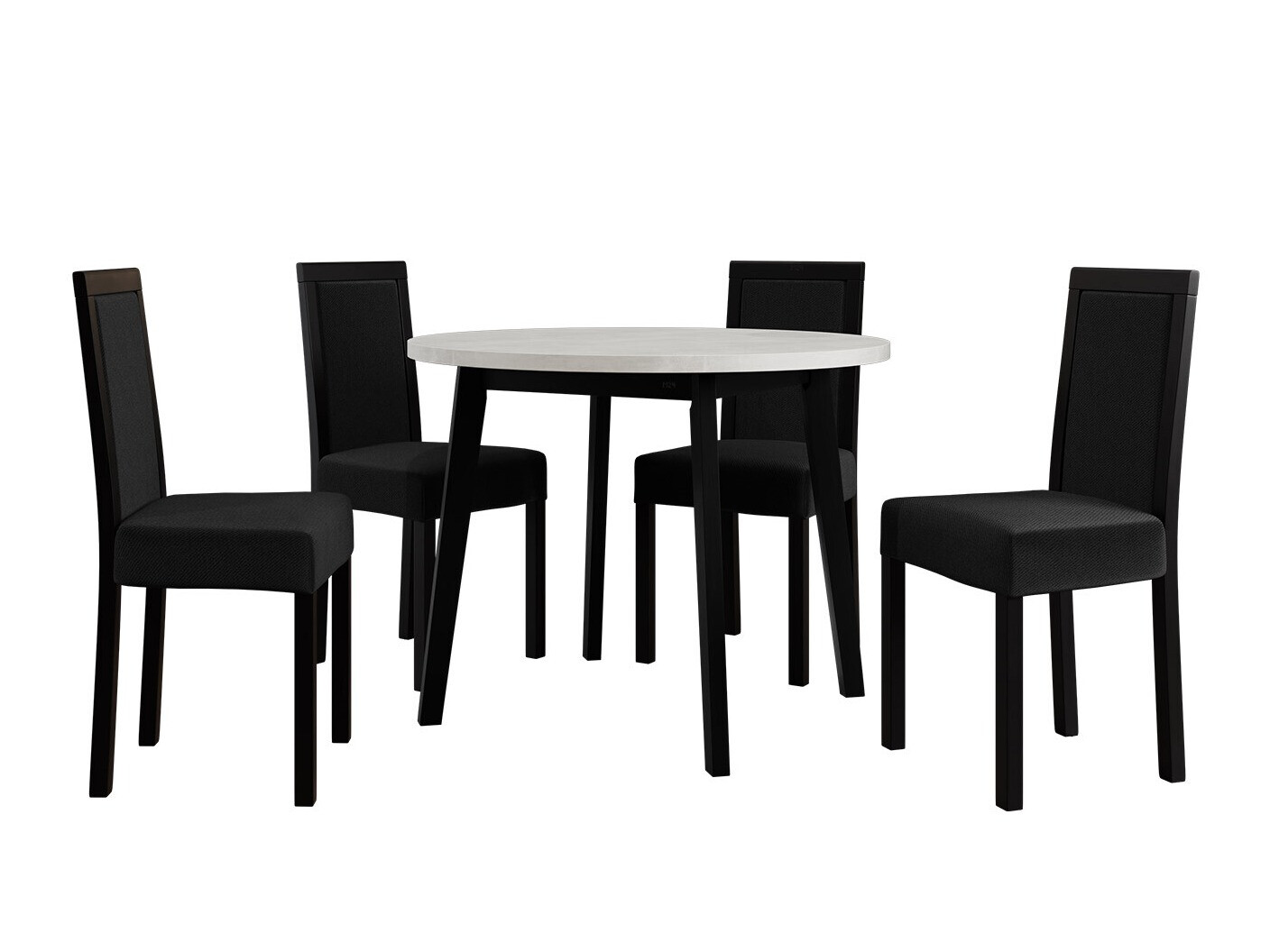 Set de mese Victorville 256 (Alb + Negru)