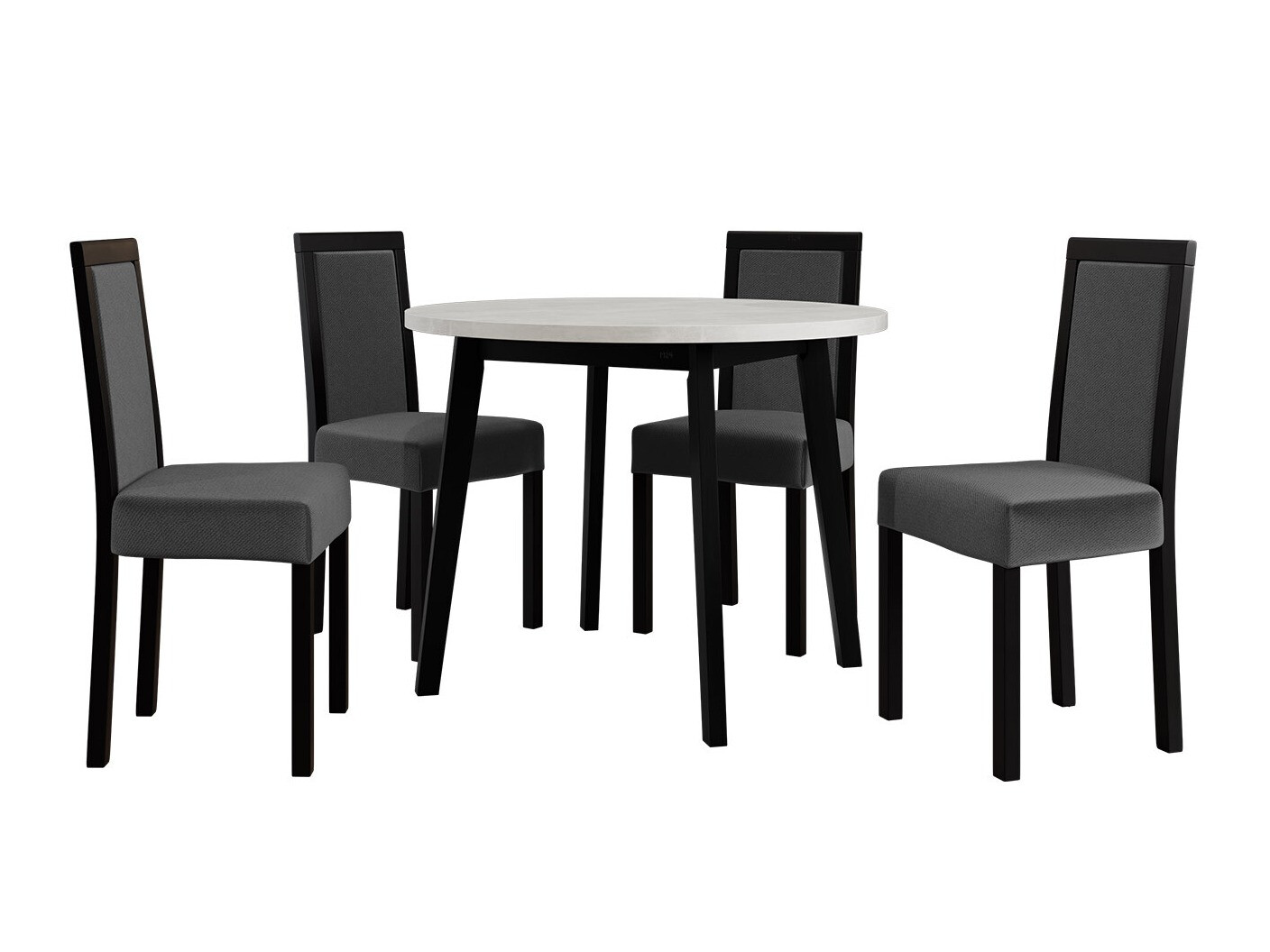 Set de mese Victorville 256 (Alb + Negru)