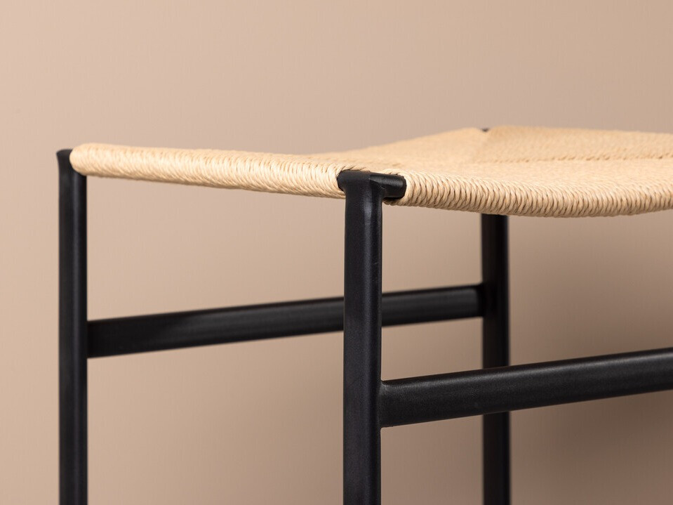Scaun de bar Dallas 4564 (Negru + Maro deschis)