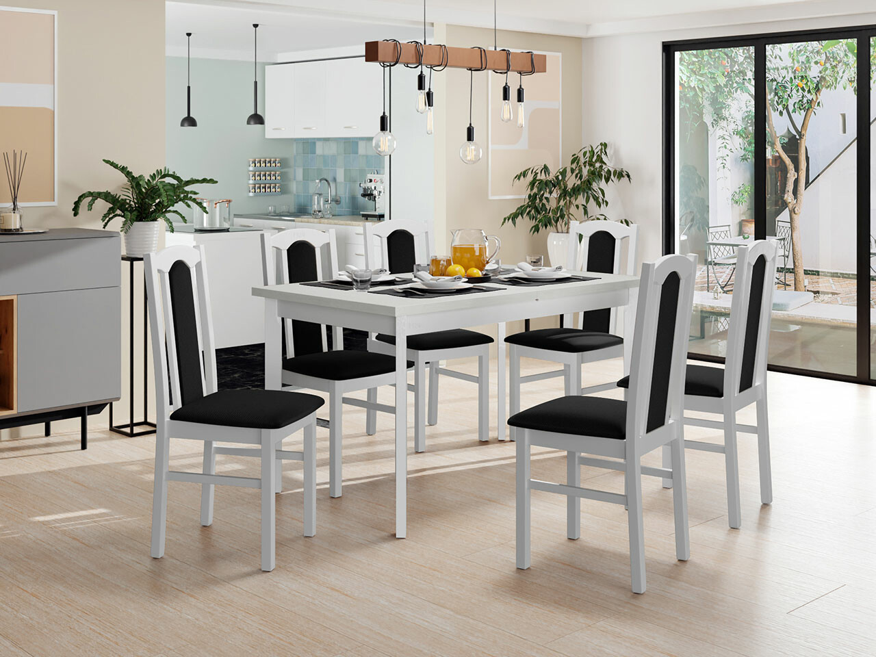 Set de mese Victorville 277 (Alb)