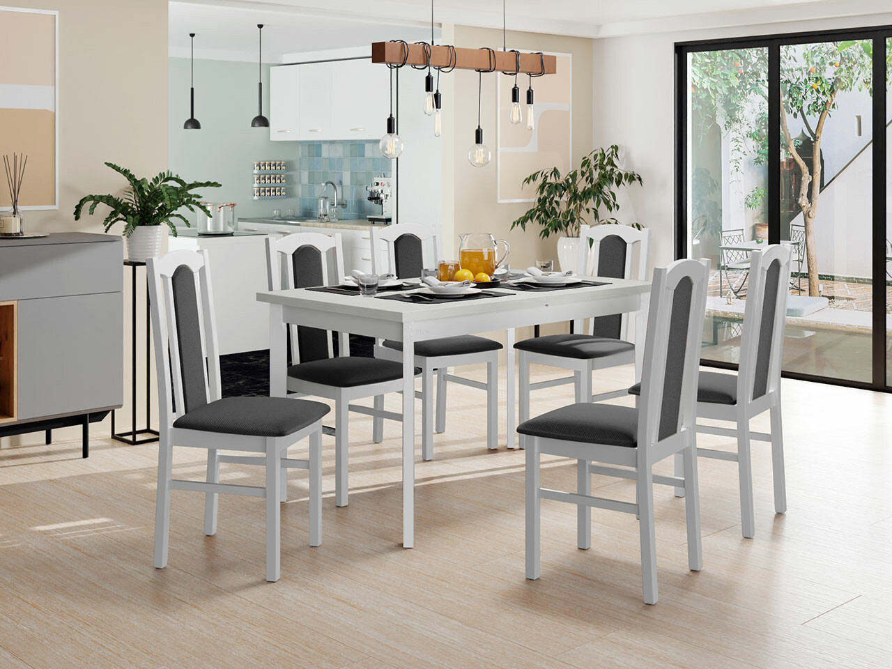 Set de mese Victorville 277 (Alb)
