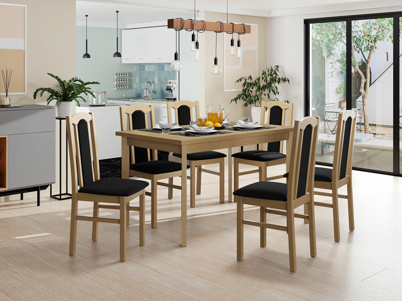 Set de mese Victorville 277 (Stejar Sonoma)