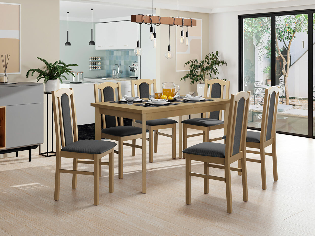 Set de mese Victorville 277 (Stejar Sonoma)