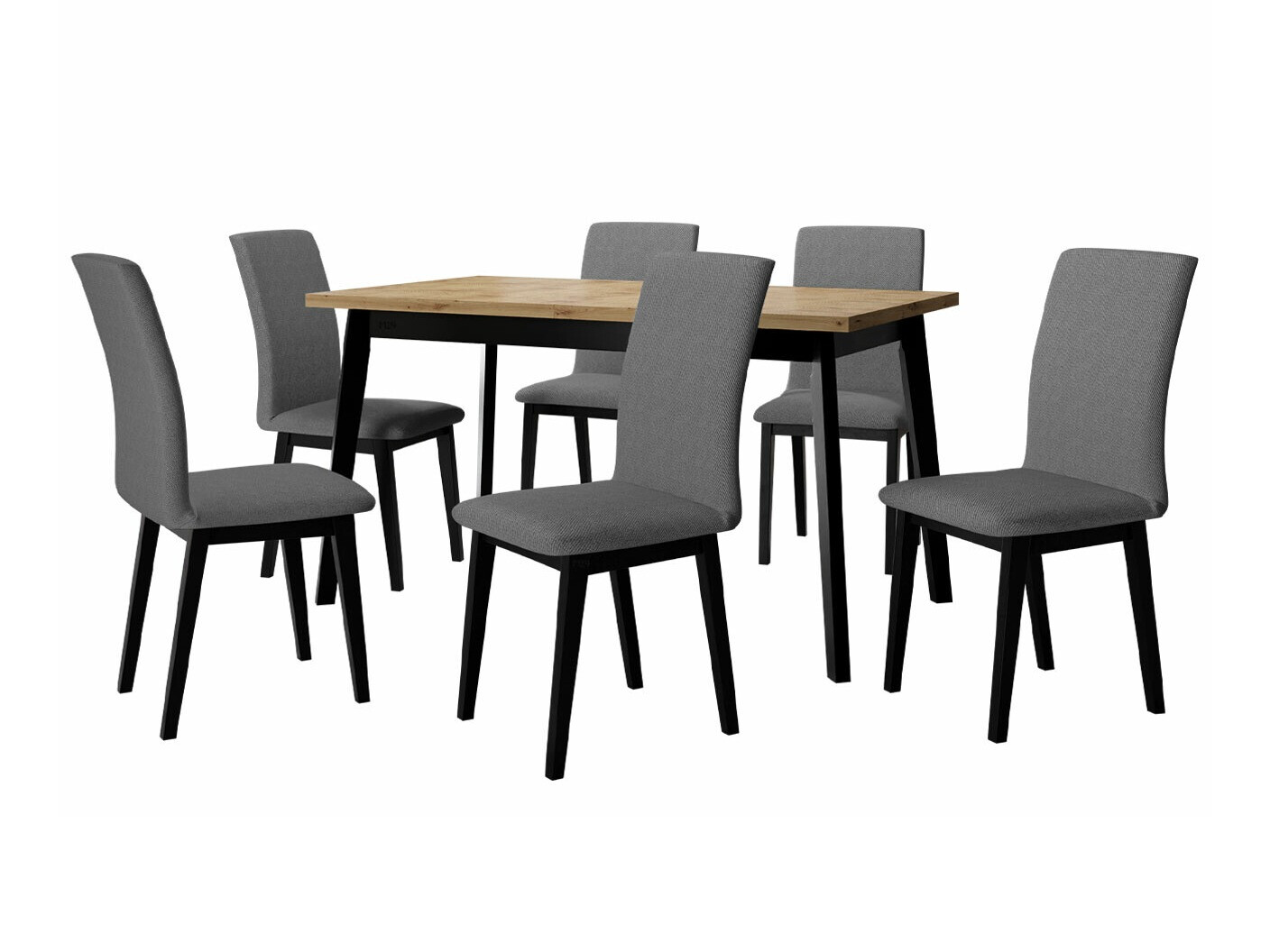 Set de mese Victorville 288 (Stejar artizan + Negru)
