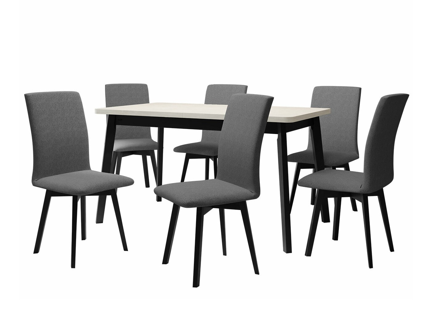 Set de mese Victorville 292 (Alb + Negru)