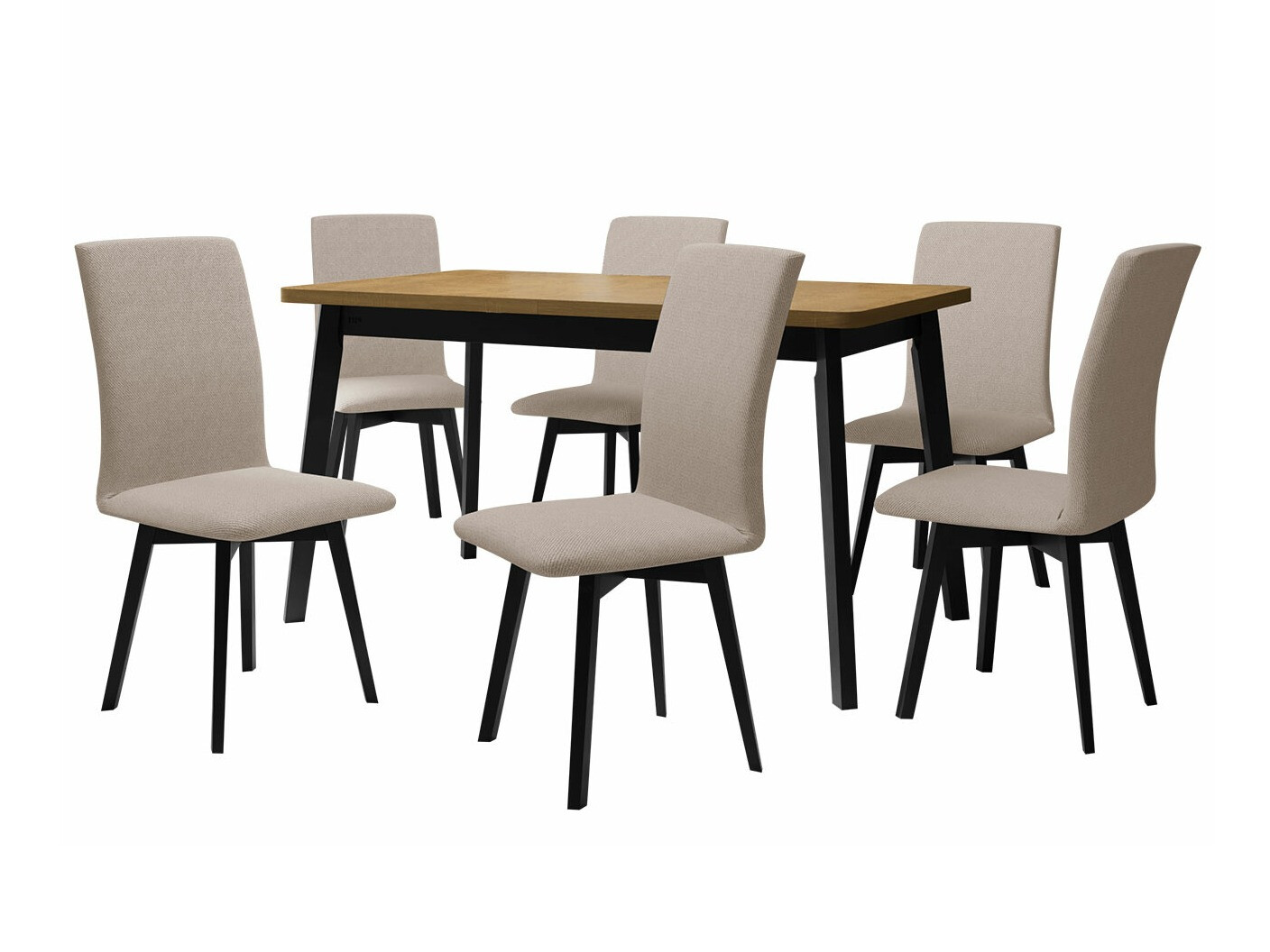 Set de mese Victorville 292 (Stejar Sonoma + Negru)
