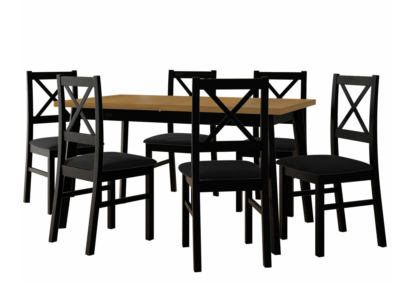 Set de mese Victorville 295 (Stejar Grandson + Negru)